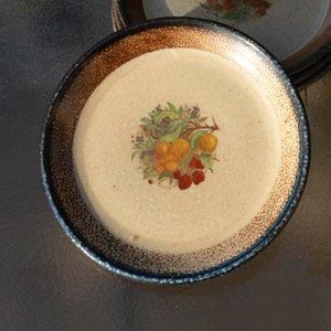 Monroe Salt Works Raspberries, Blueberries and Apricots Large Dinner Plate 11"